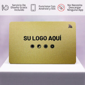 Smart Cards Dorada Unicolor 💳✨