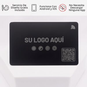 Smart Cards en metal negra con corte Lasér 🔥🪪